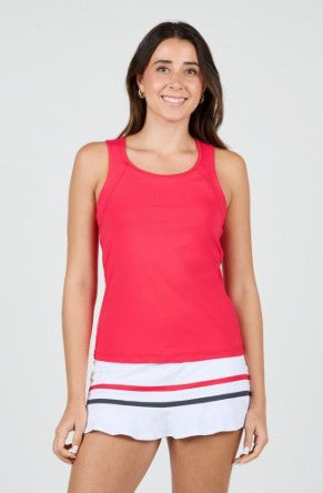 Sofibella Women's Style Icons Racerback Tank- Style: 2288 Berry Red