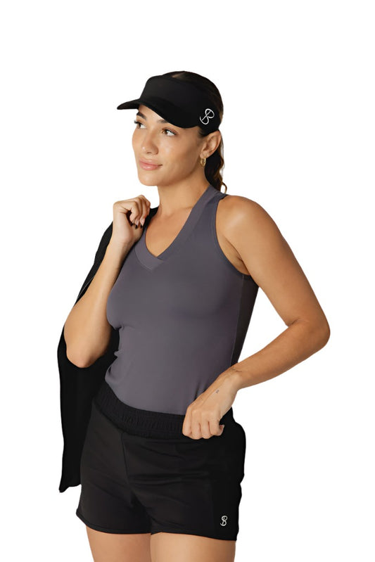 SofiBella Women's Racerback Tank  - Plum