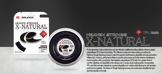 Solinco Heaven Strings X-Natural 17/1.25 GaugeTennis String Reel