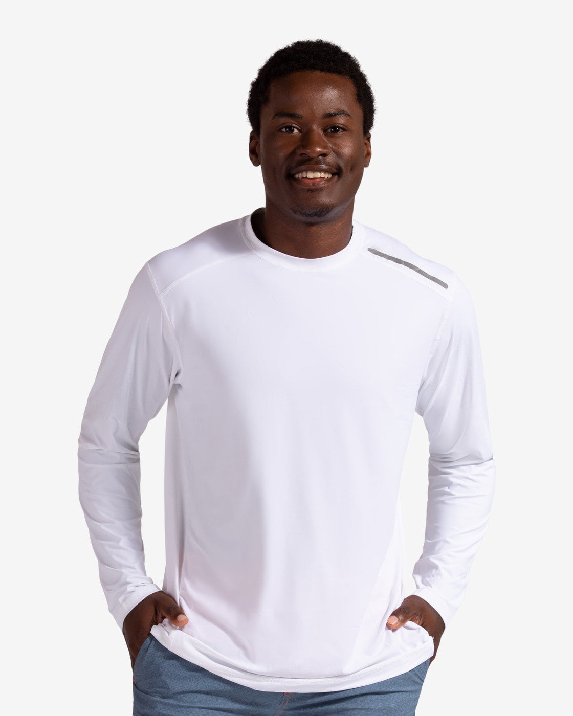 Bloq UV  Men's Jet Crew - White