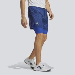 Adidas Men's Melbourne 7" 2 In 1 shorts - Victory Blue