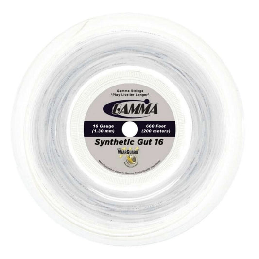 Gamma Synthetic Gut Tennis String Reel 16/1.30 Gauge