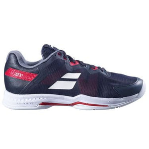Babolat Men's SFX All Court Tennis Shoes - Black/Poppy Red