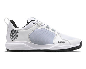 K-Swiss Men's UltraShot Team Tennis Shoes - White/Black/ HiRise - 174