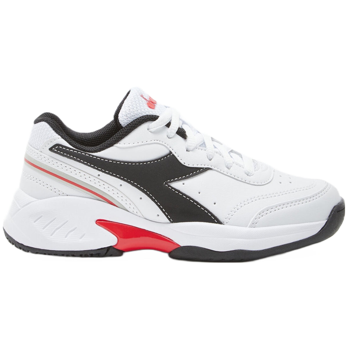 Diadora Junior Challenge SL Tennis Shoes White/Black – All