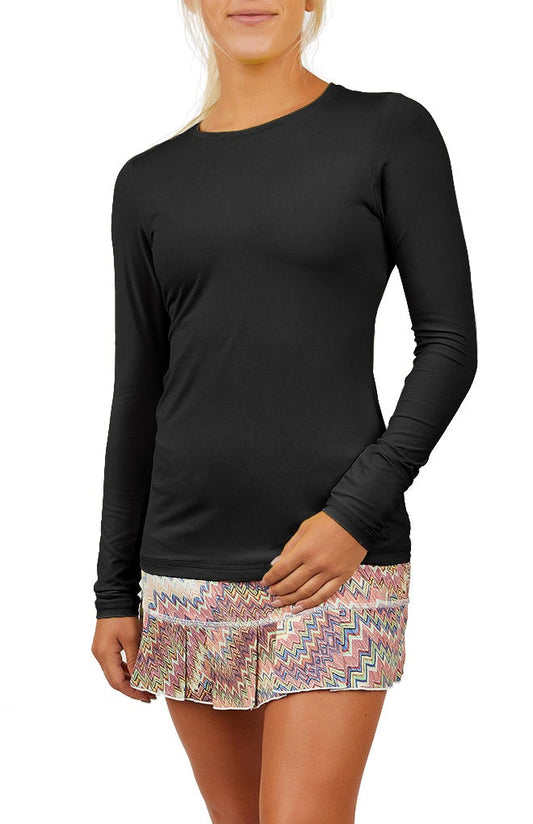Sofibella W UV Long Sleeve Top - Black
