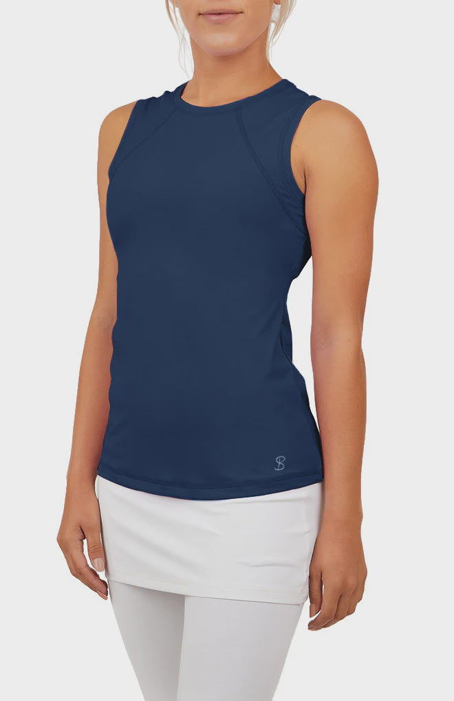Sofibella Women's UV Sleeveless Tank - 7003-Navy
