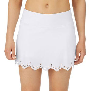 Fila Women's Laser Cut Skirt - White