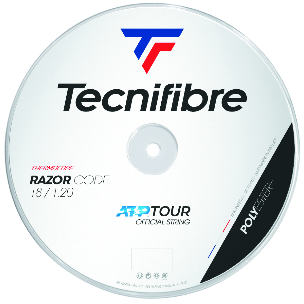 Tecnifibre Razor Code Black Tennis String Reel 16/1.30