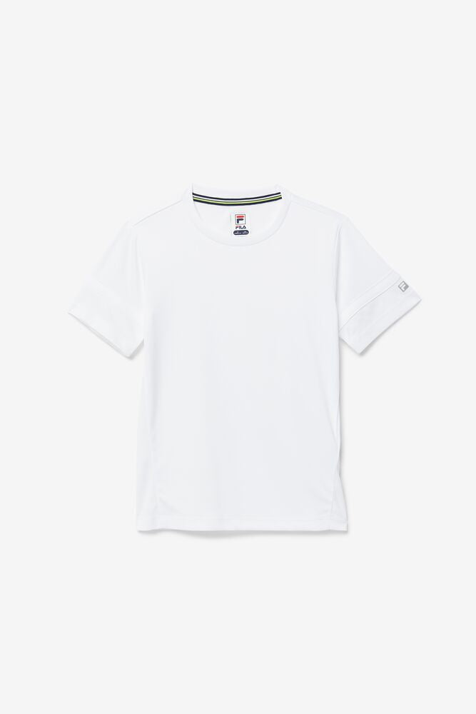Fila Boy's Core Doubles Crew - White