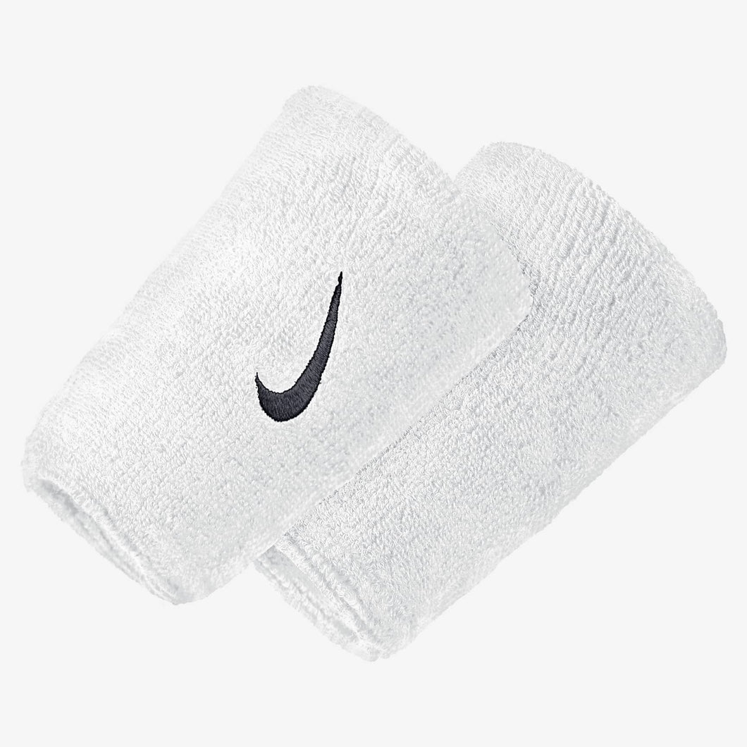 Nike Swoosh Double Wrist Band - White/Black